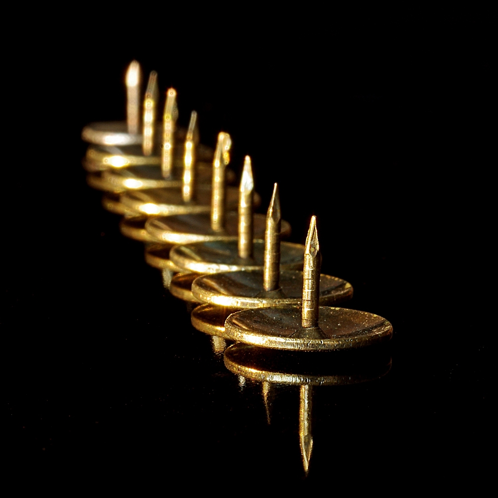 Drawing pins on parade