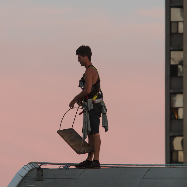 About to Step Off the Condo Roof
