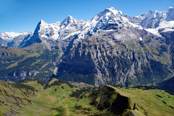 Eiger, Monch & Jungfrau from the Shilthorn