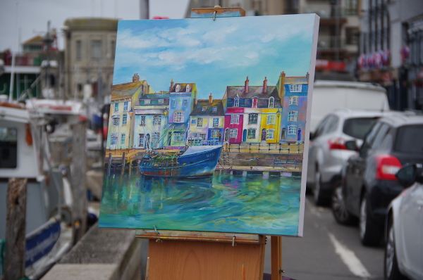 Weymouth Harbour painting.