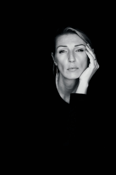 b&w portrait