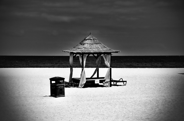 A place in black and white.