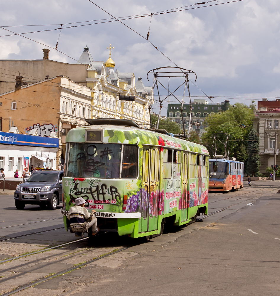 Hitching a ride in Odessa, Ukraine