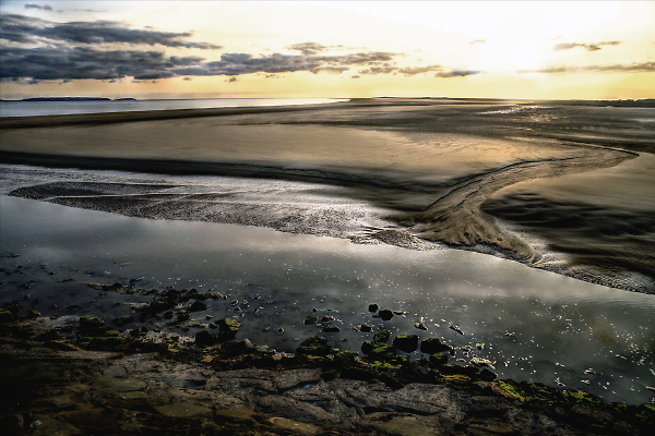 Sunset at Pembrey (West Wales)