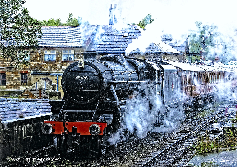 A Wet day at Grosmont