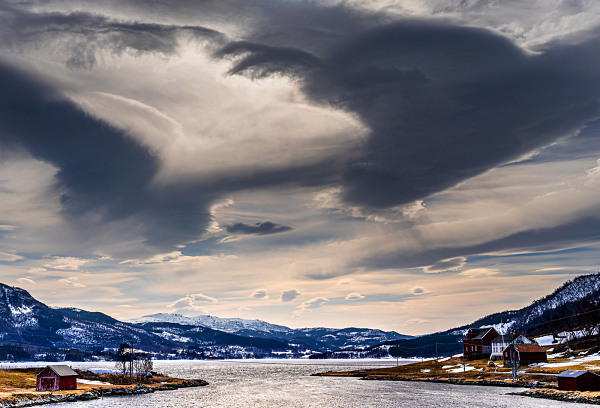 Lowering Skies Over the Fjord