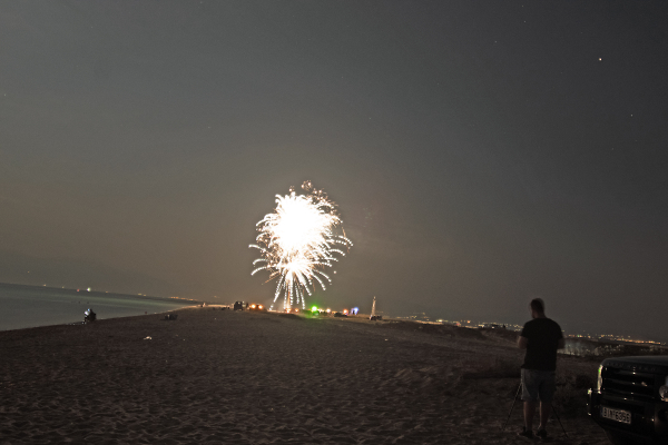 Fireworks at the beach