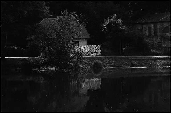 House by the river.