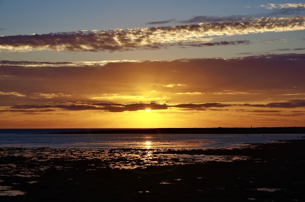 A real sunset