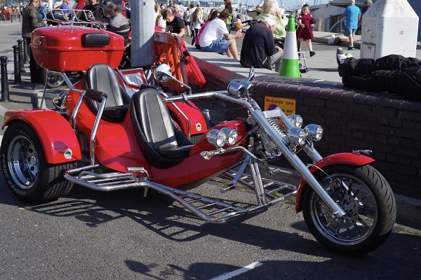 A Rewaco trike on Poole Quay.