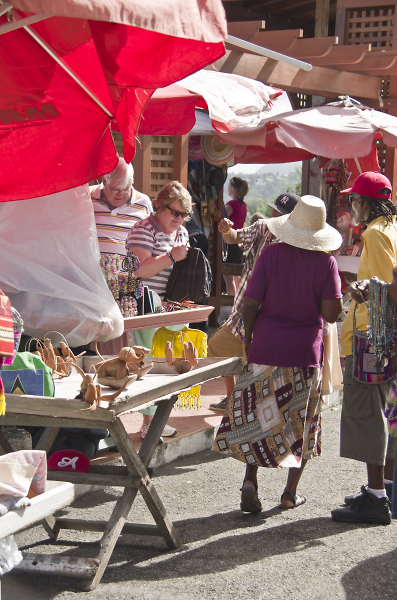 Life in the St. Market St. Lucia.