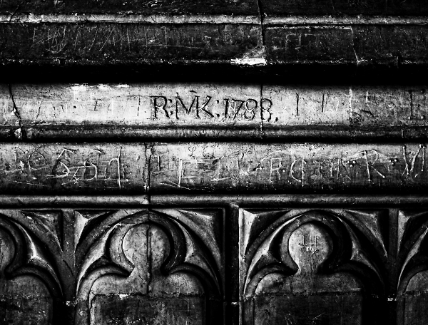 Bored choir boys graffiti