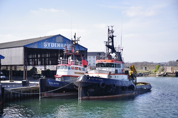 Tugboats on Poole Quay.
