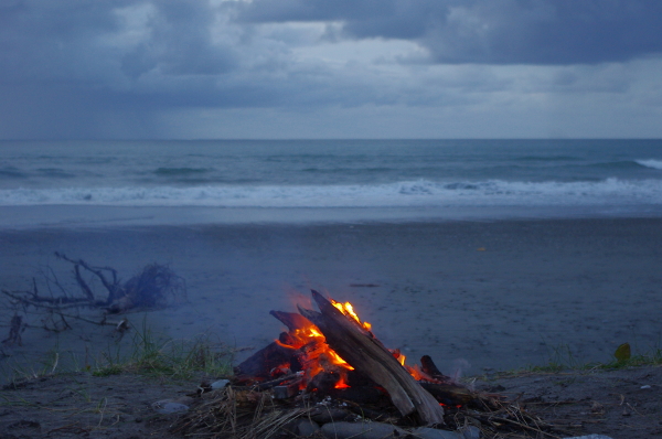 Hokitika Beach Evening.