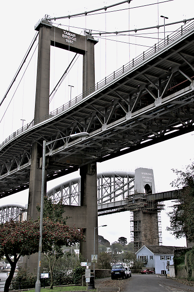 The twin bridges over the Tamar