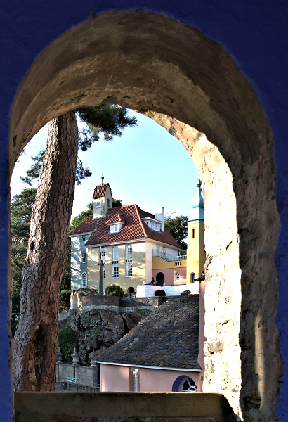 Through a window