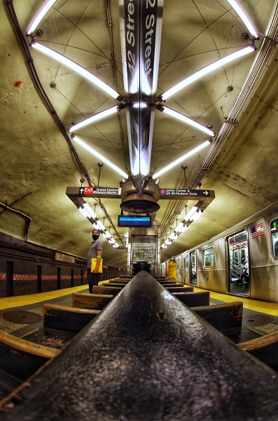 Waiting for the Number 7 subway