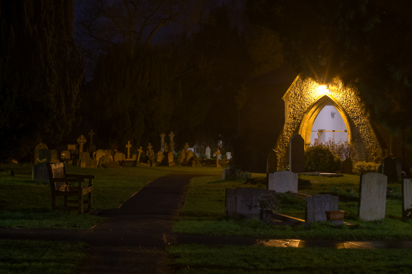 St Helen's at night