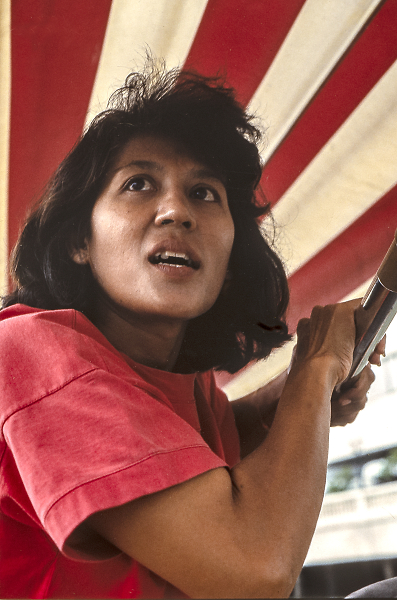 Bangkok long tail boat girl