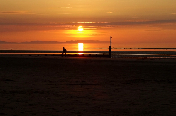 on the beach