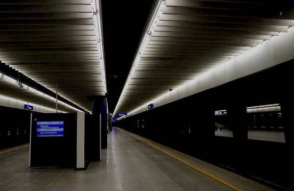 Waiting for a train