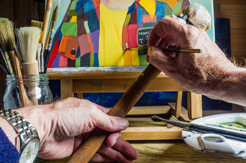 The last brushstroke.
