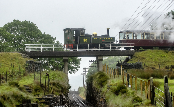 Steam on a wet day in Wales