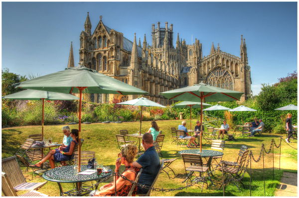 Ely Cathedral in the style of the old ladybird books
