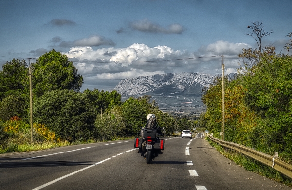 On a road