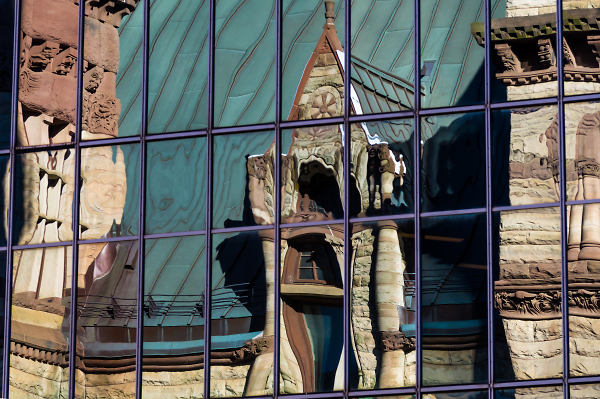 Old City Hall, Toronto, Reflected