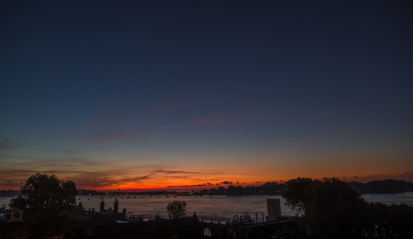 Break of day over Poole harbour