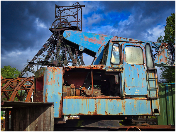Astley Mine, Blue with Rust