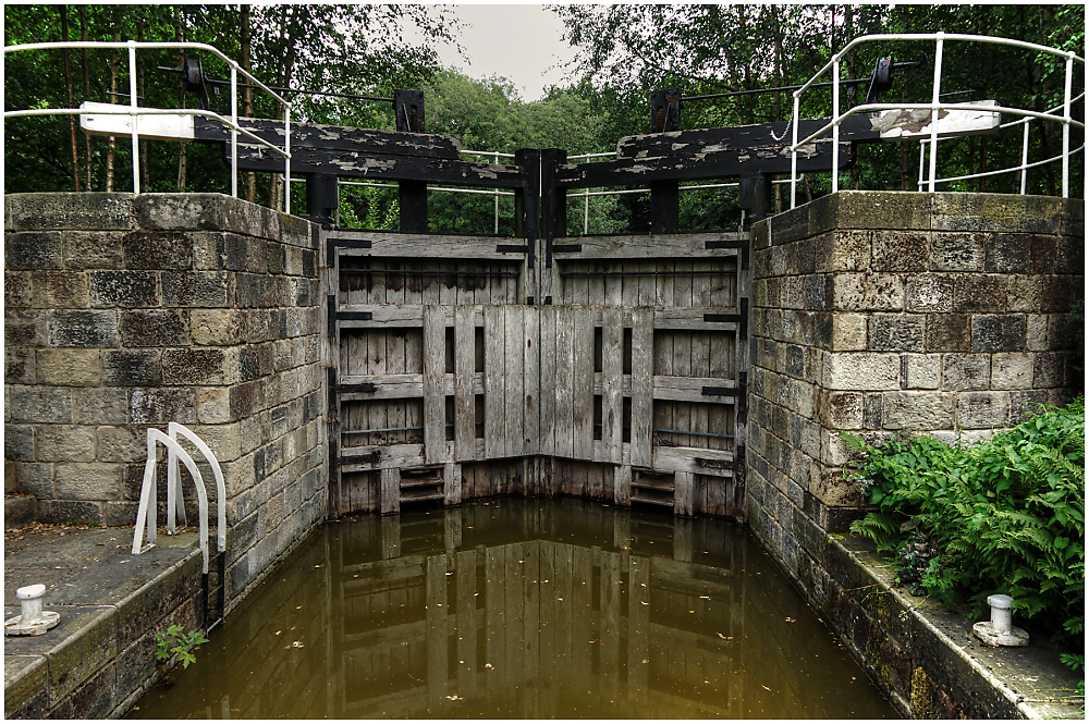 Lock Gates in Roundhay Park Leeds