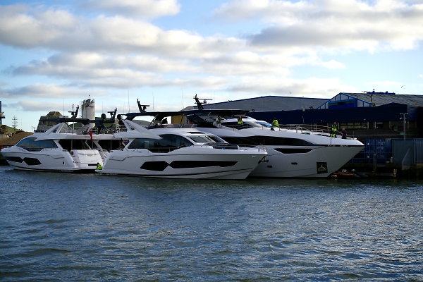 Sunseeker Yachts Poole Harbour.