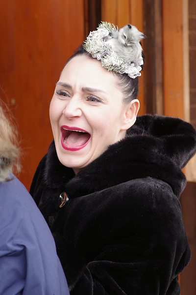 Woman with hat in Vienna