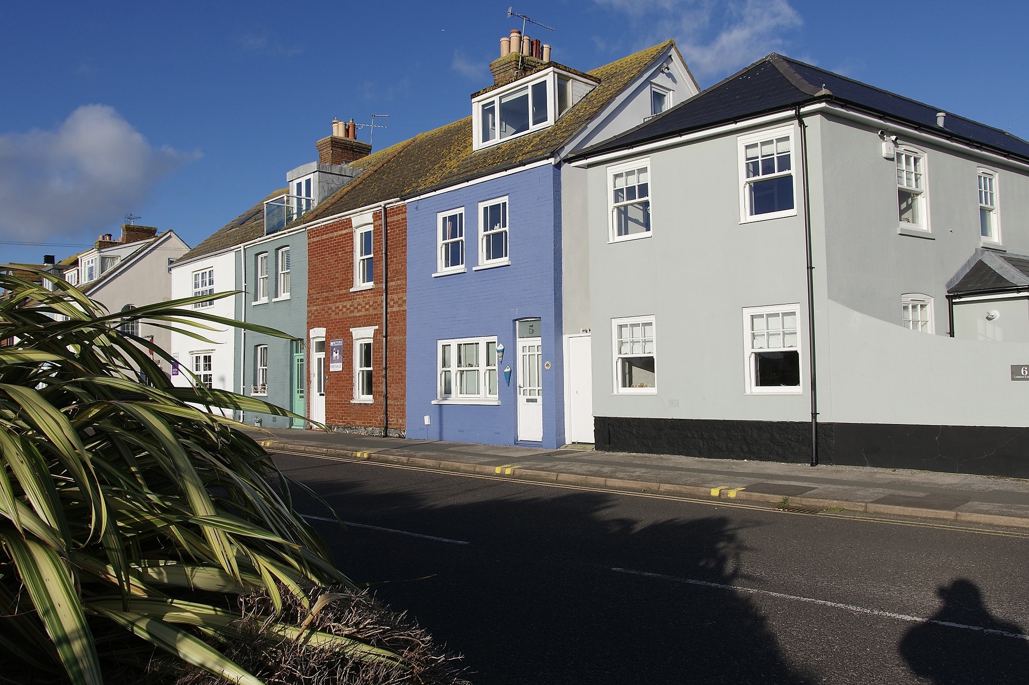 Colourful cottages Poole Quay