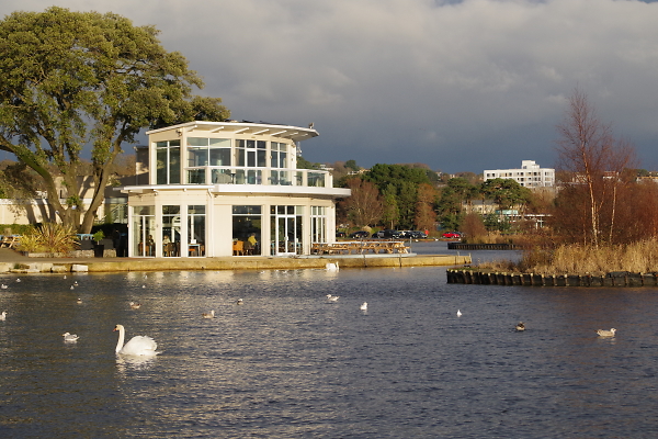 A cafe in Poole Park.