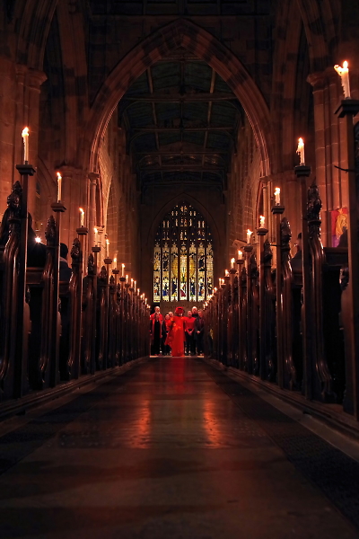 Candlelight at Holy Trinity, Coventry.