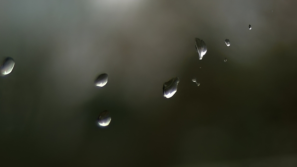 Raindrops.