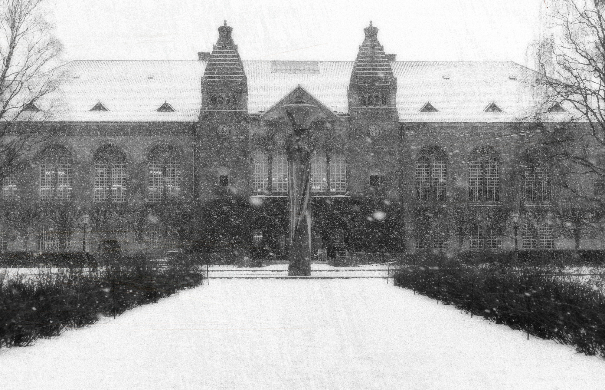 Garden of the Royal Danish Library, Copenhagen, Winter 2023