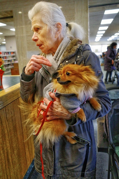 Woman and her dog
