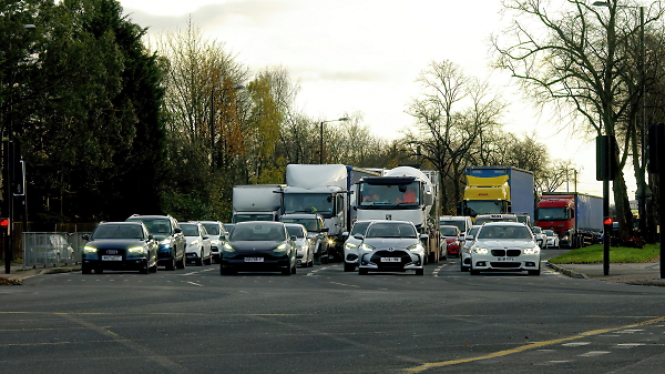 The starting grid at rush hour