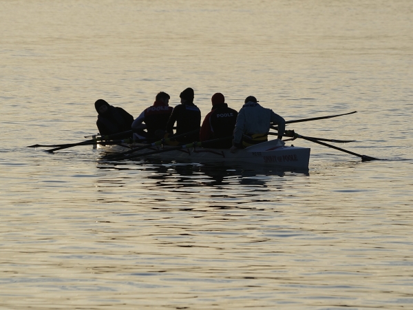 Early morning training.
