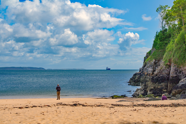 Man gazing  out to sea