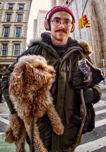 Man and his dog