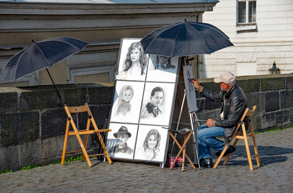 Street Artist - Charles Bridge Prague