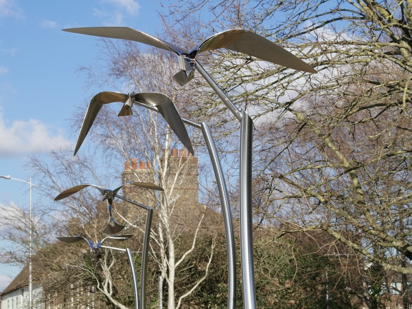 Unusual street lamps.