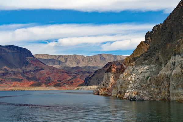 Low water levels Lake Mead - Nevada / Arizona