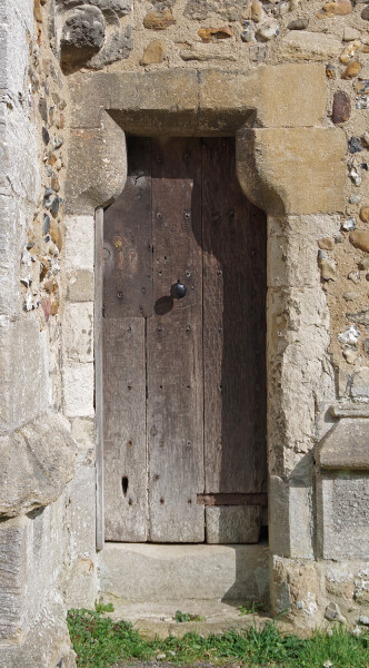 Old door in Parish Church