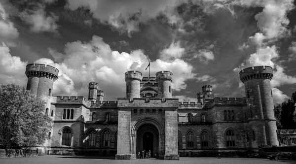 Eastnor Castle entrance